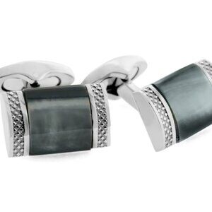 Titanium Rectangle D-shape - Black Mop - Black